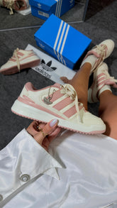 Adidas Fórum II - Off White/Rosê