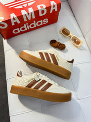 Adidas Sambae Tricô - Off White/Caramelo