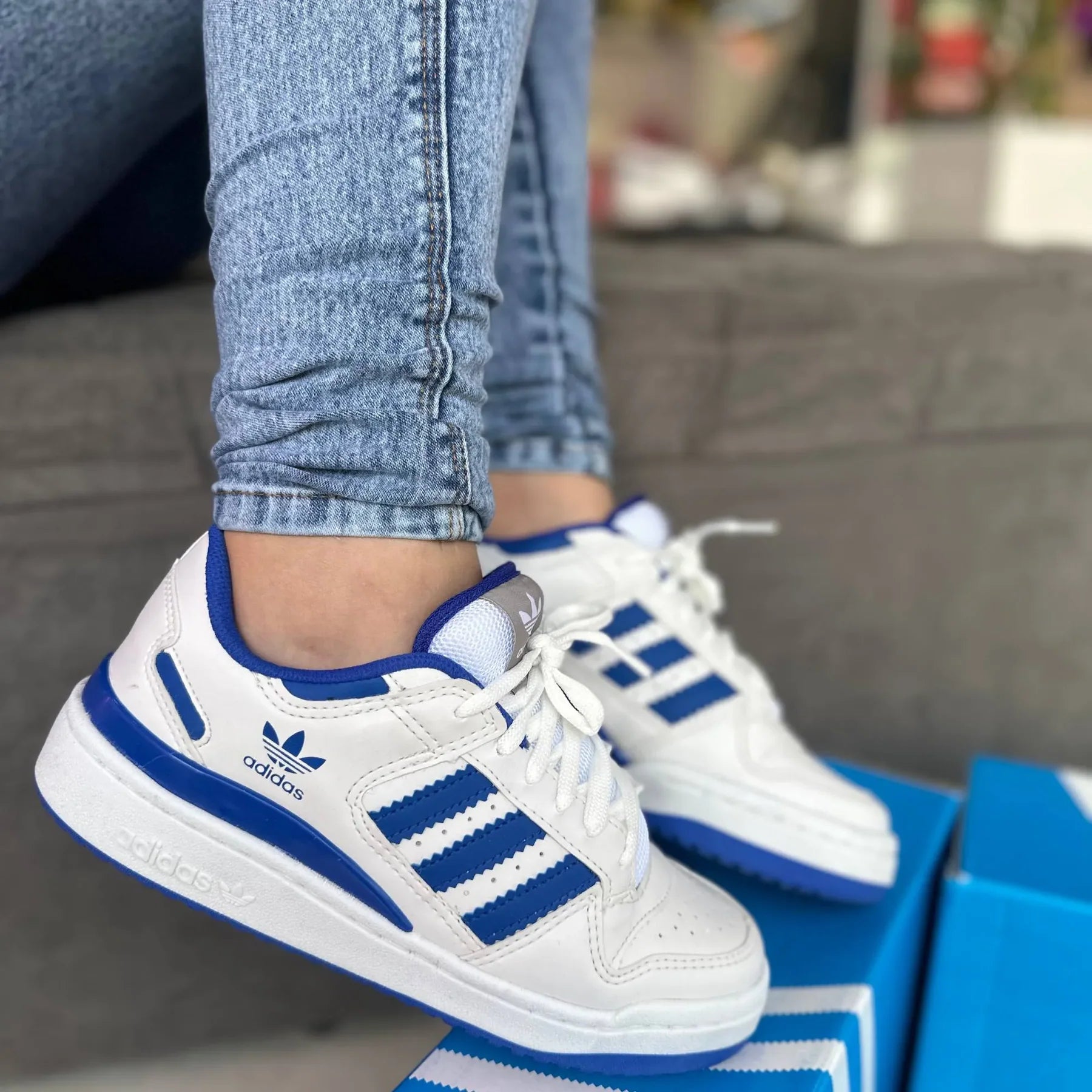 Adidas Forum Low - Branco/Azul