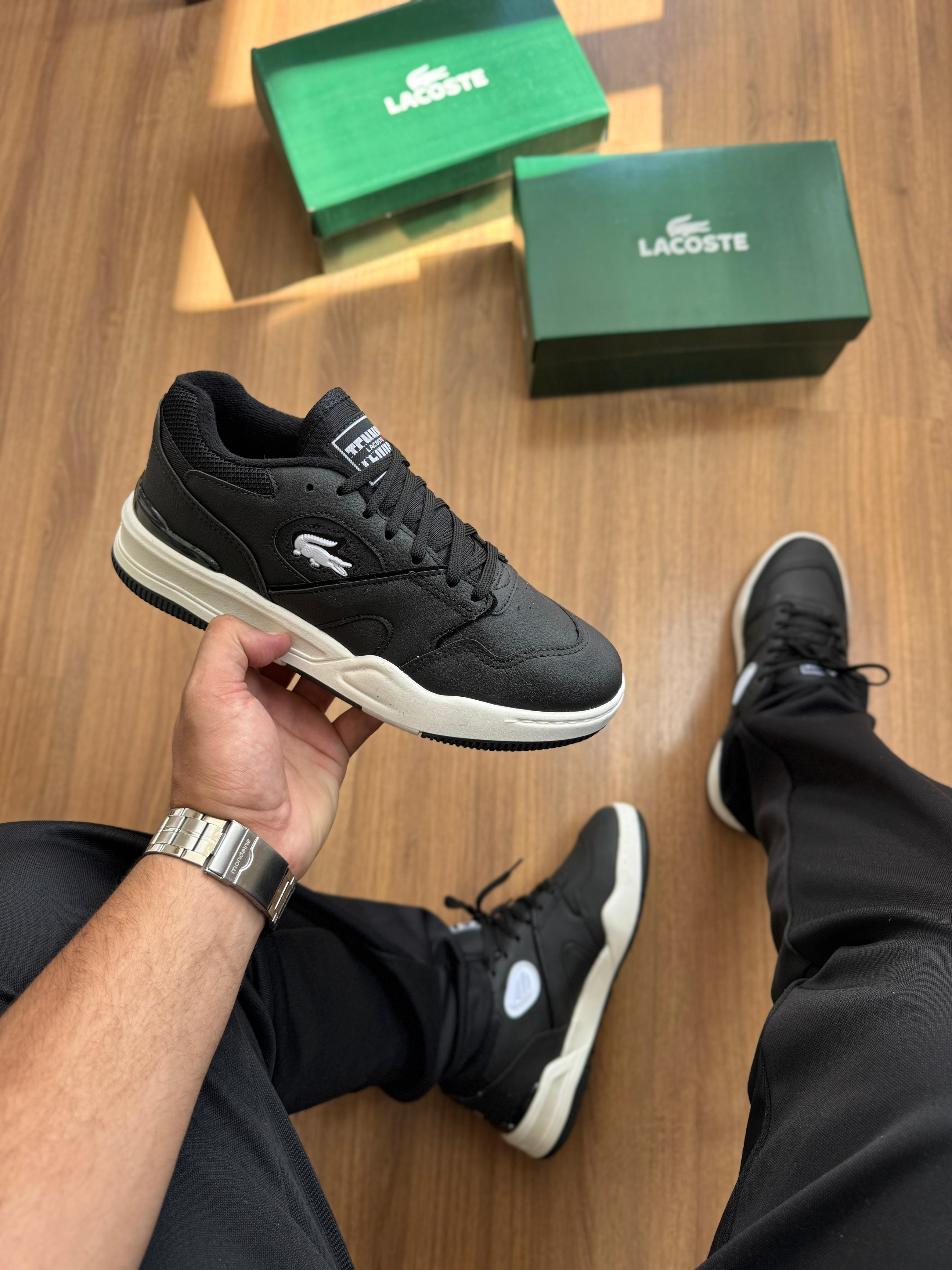 Lacoste Tenning 1933 - Preto/Branco