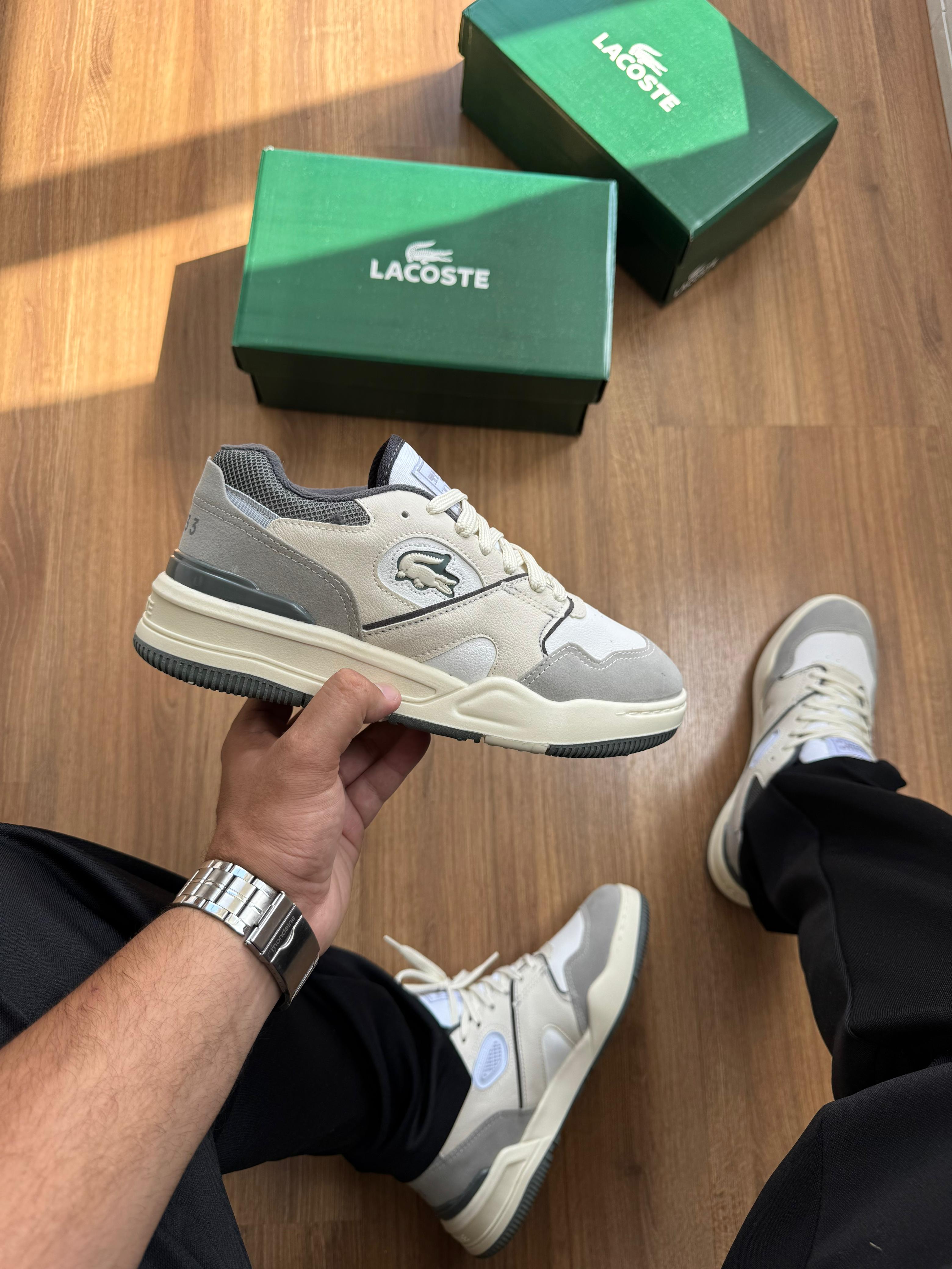 Lacoste Tenning 1933 - Branco/Off White/Cinza