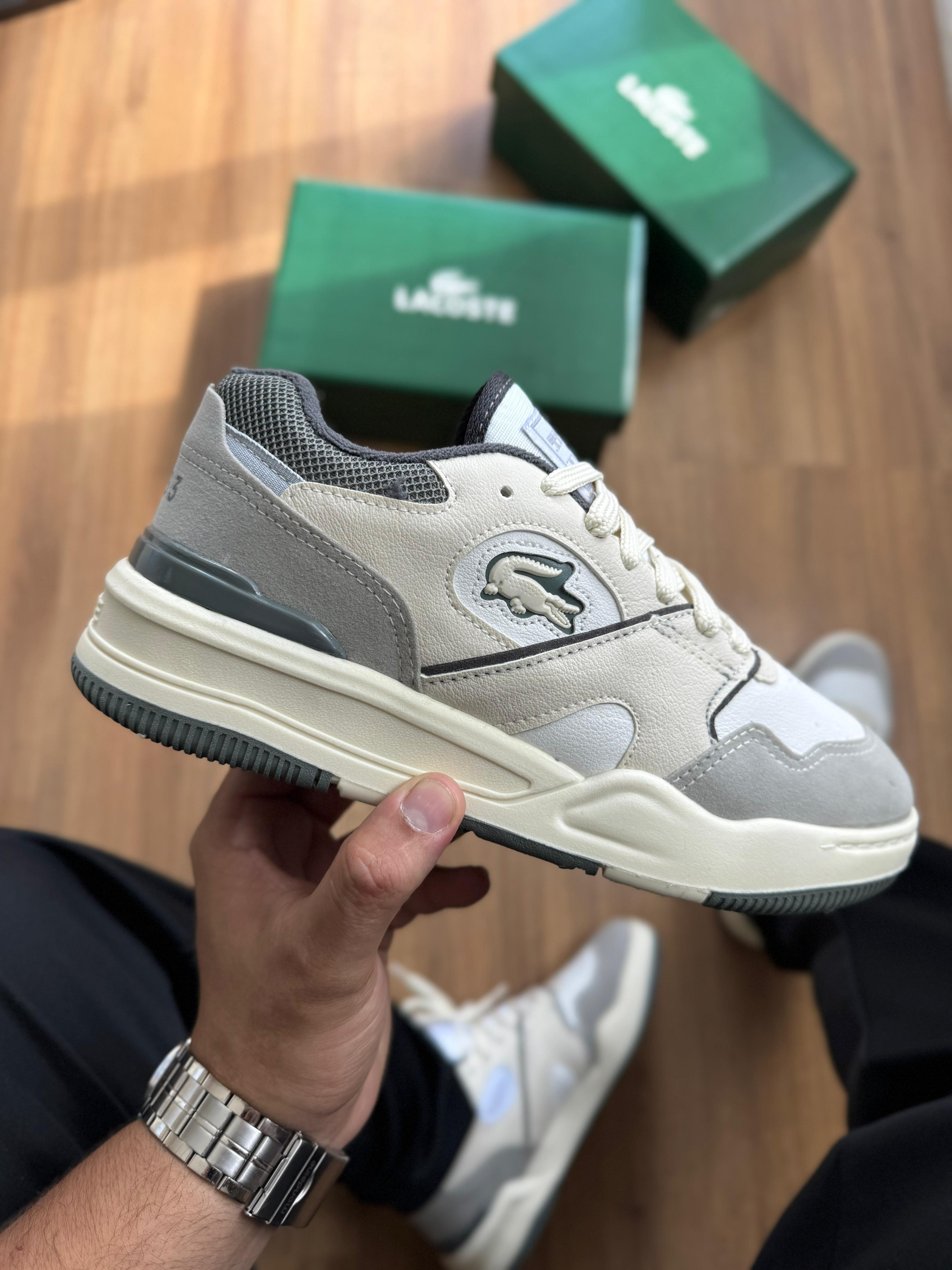 Lacoste Tenning 1933 - Branco/Off White/Cinza