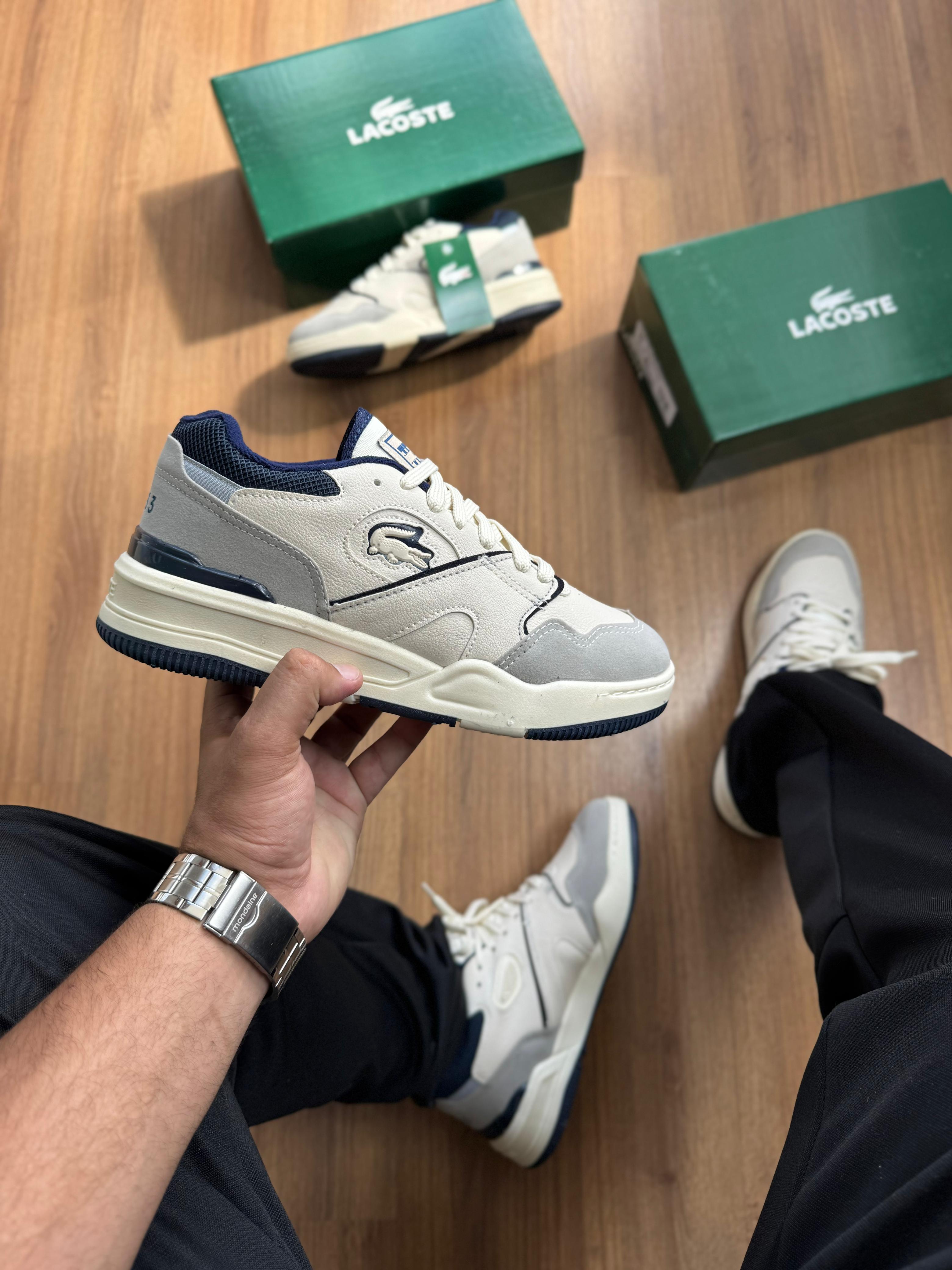 Lacoste Tenning 1933 - Off White/Cinza/Marinho