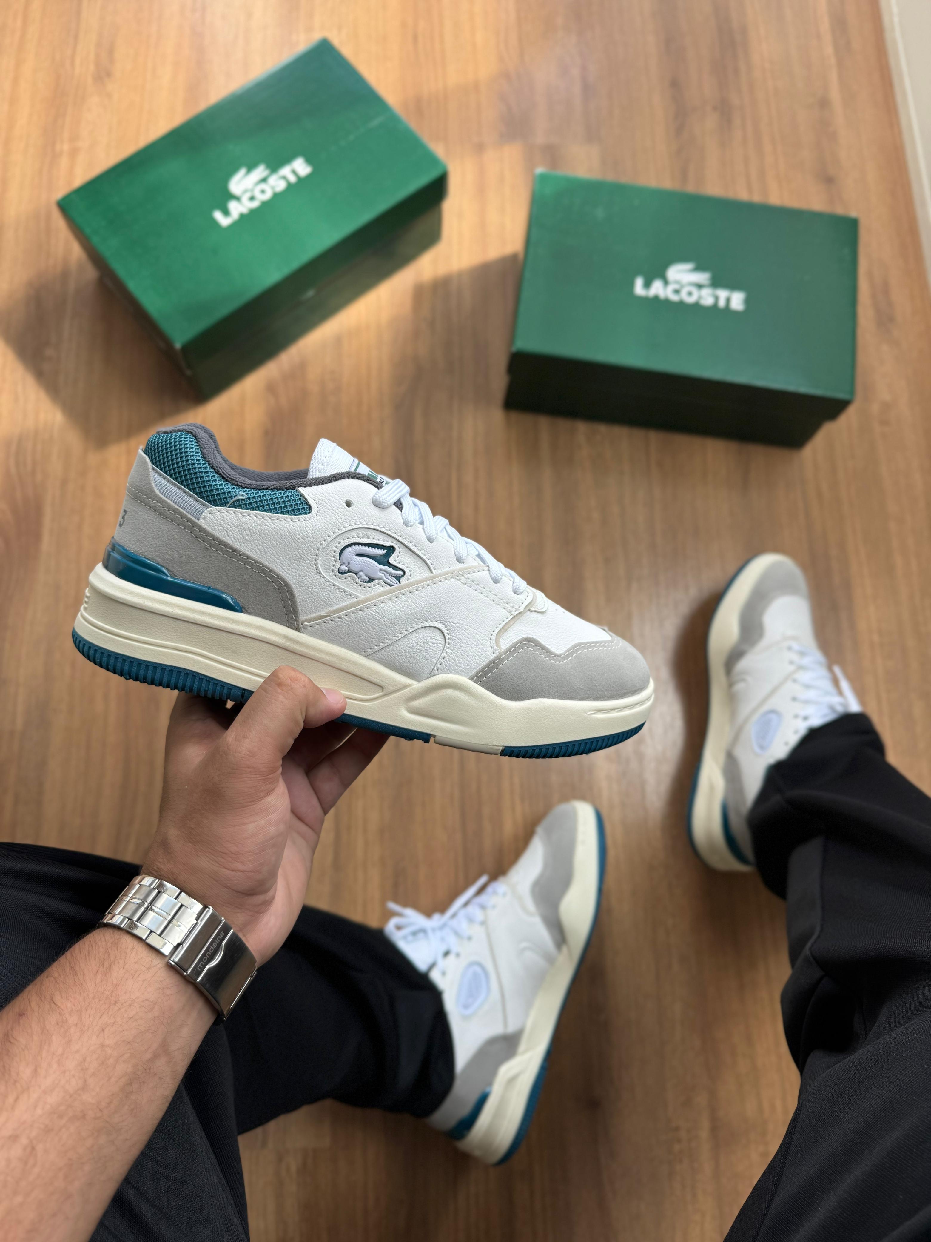 Lacoste Tenning 1933 - Branco/Cinza/Verde