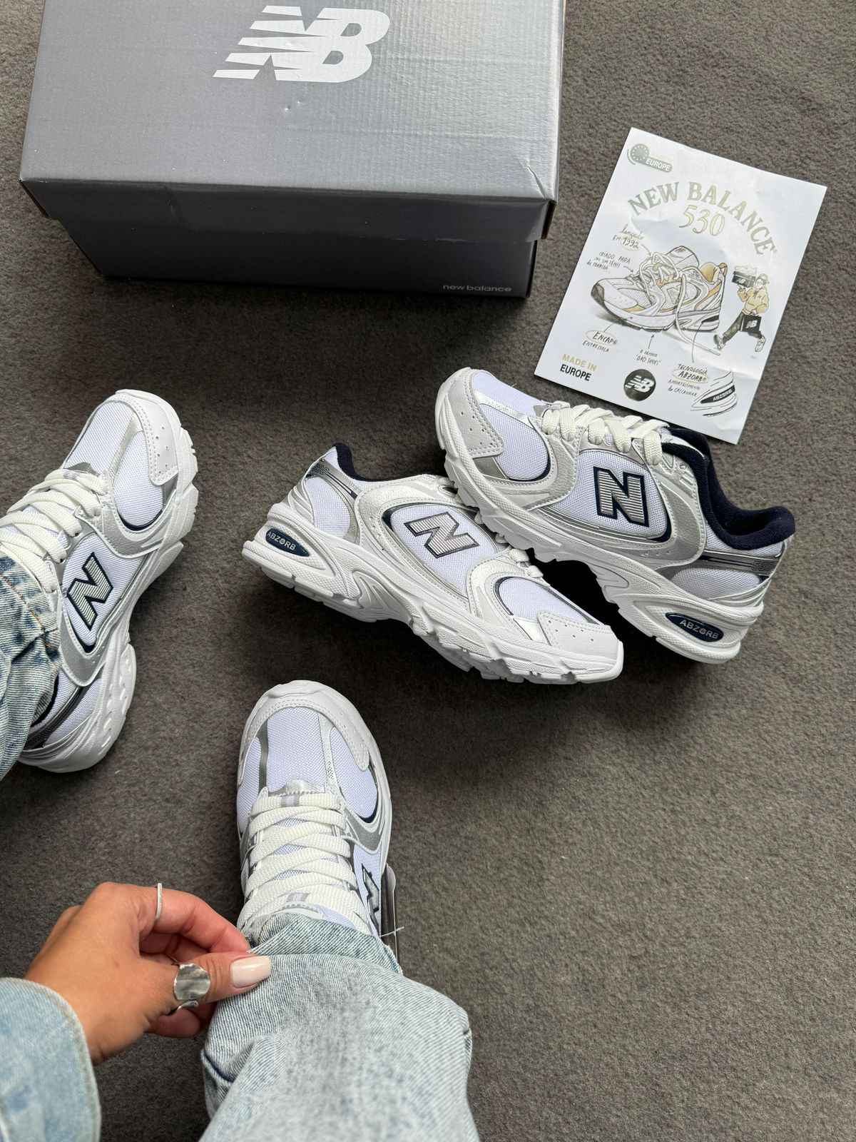 New Balance 530 - Branco/Marinho