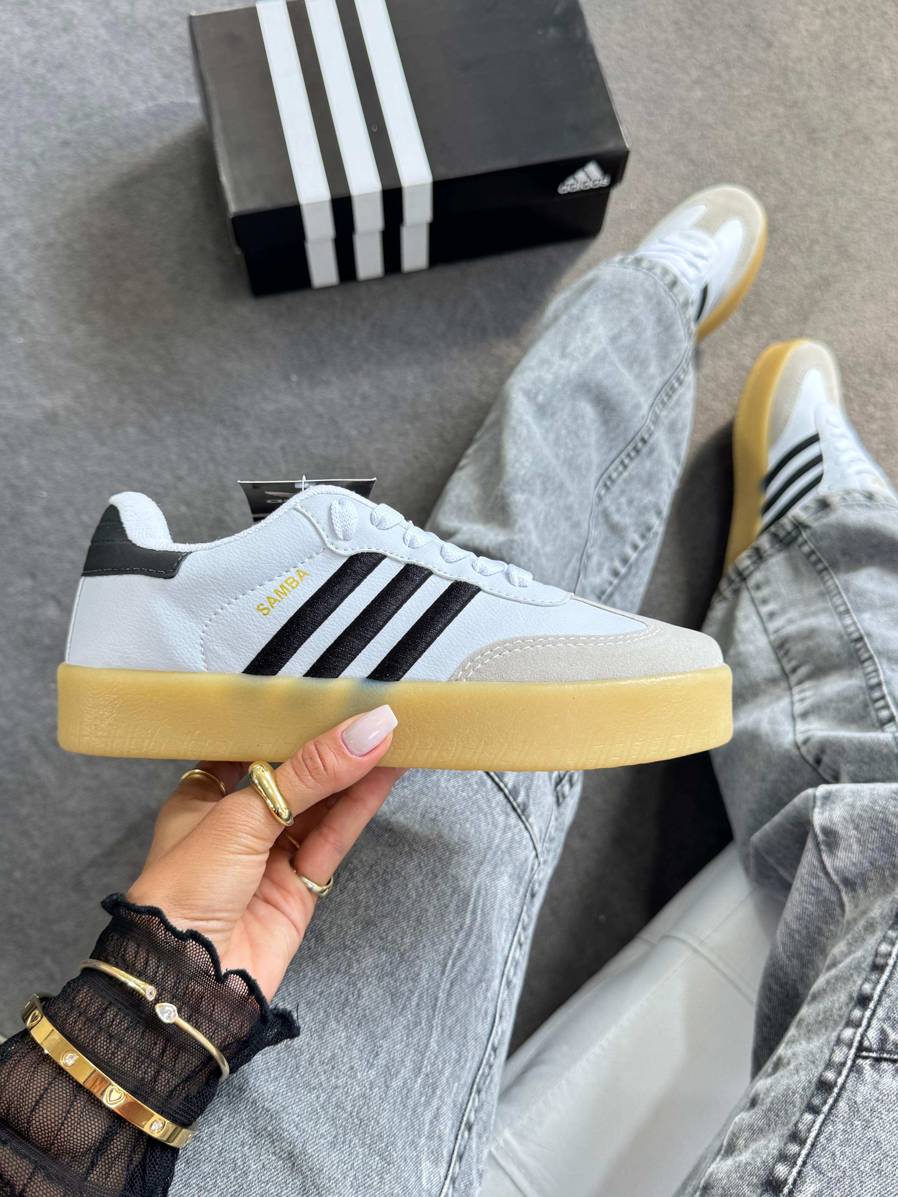 Adidas Sambae - Branco/Preto