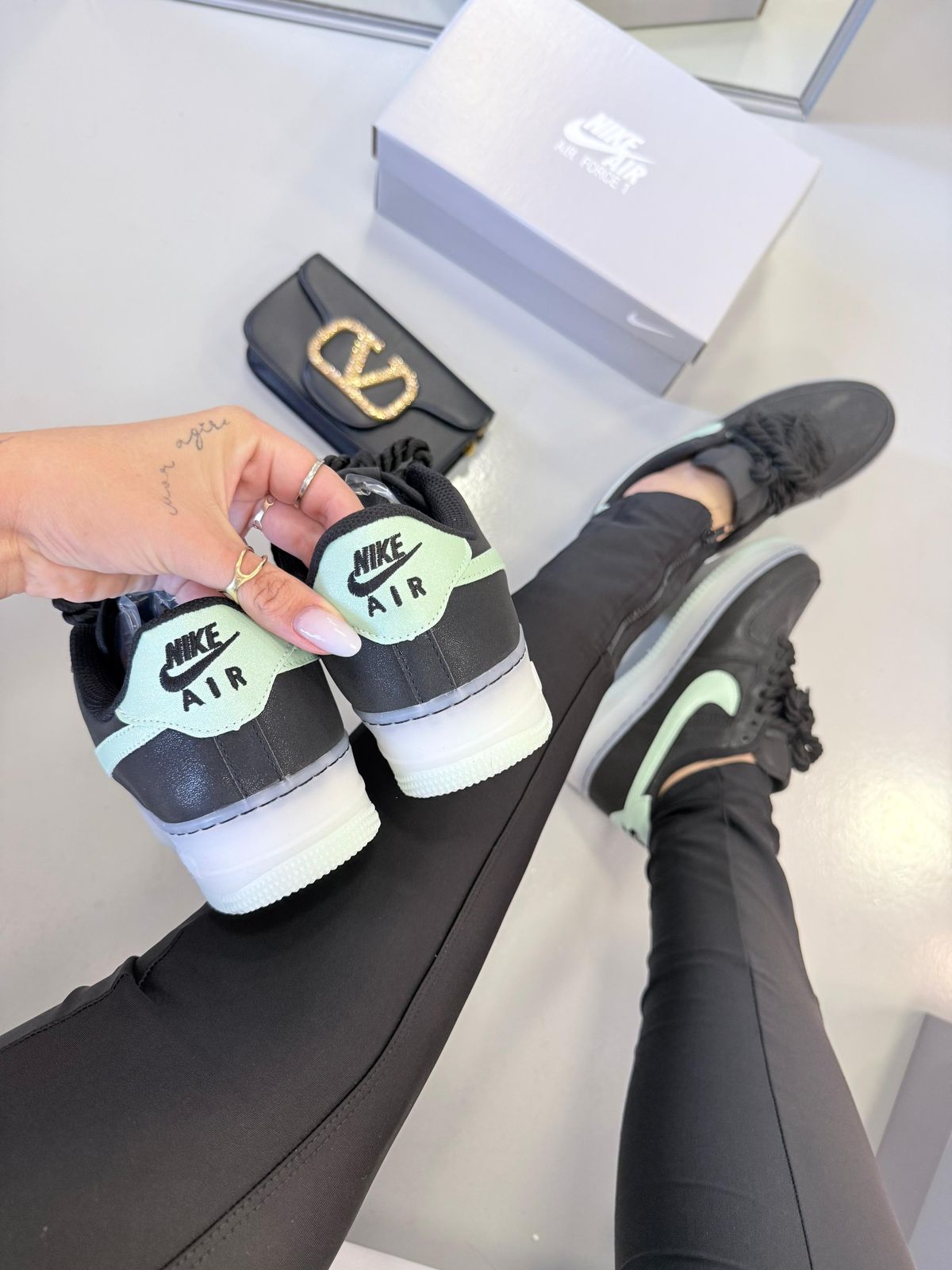 Nike Air Force Prime - Preto/Menta