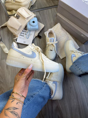 Nike Air Force Prime - Off White/Azul Metálico
