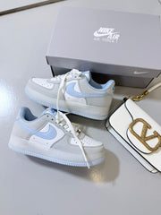 Nike Air Force Prime - Cinza/Branco/Azul Metálico