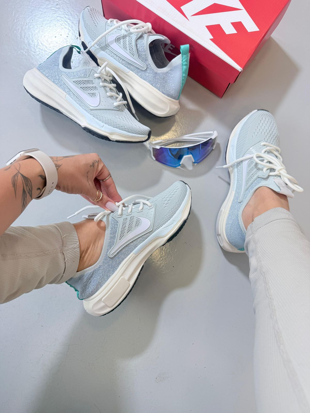 Nike Knit B3 - Azul Bebê