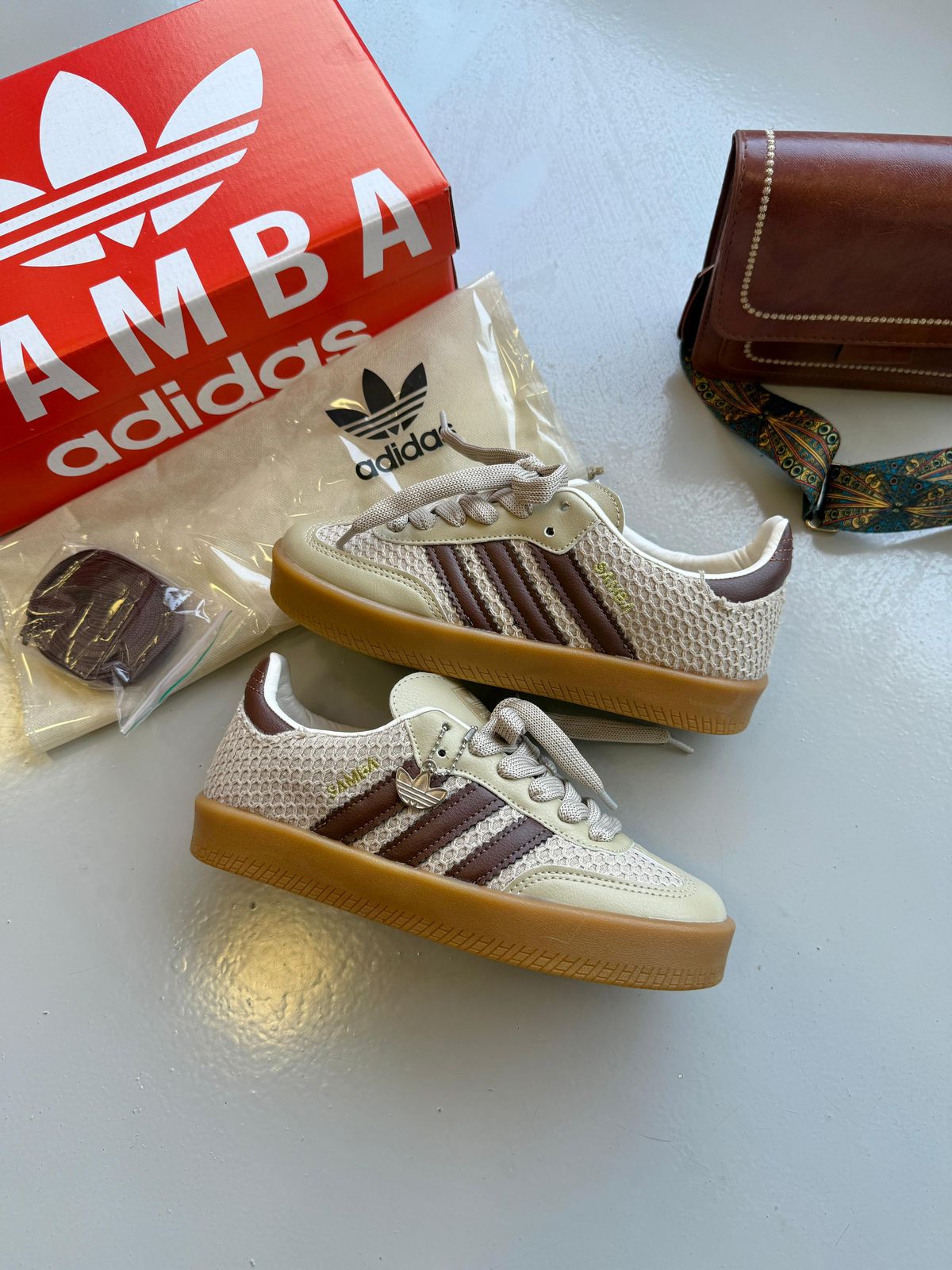 Adidas Sambae Tricô - Terra/Champanhe