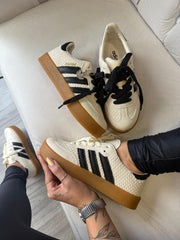 Adidas Sambae Tricô - Bege/Preto
