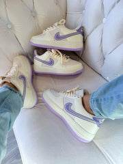 Nike Air Force GS Prime - Off White/Lilás