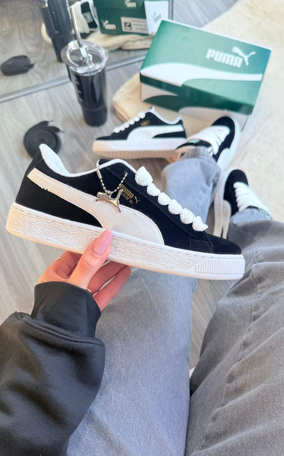 Puma Suede XL - Preto/Branco