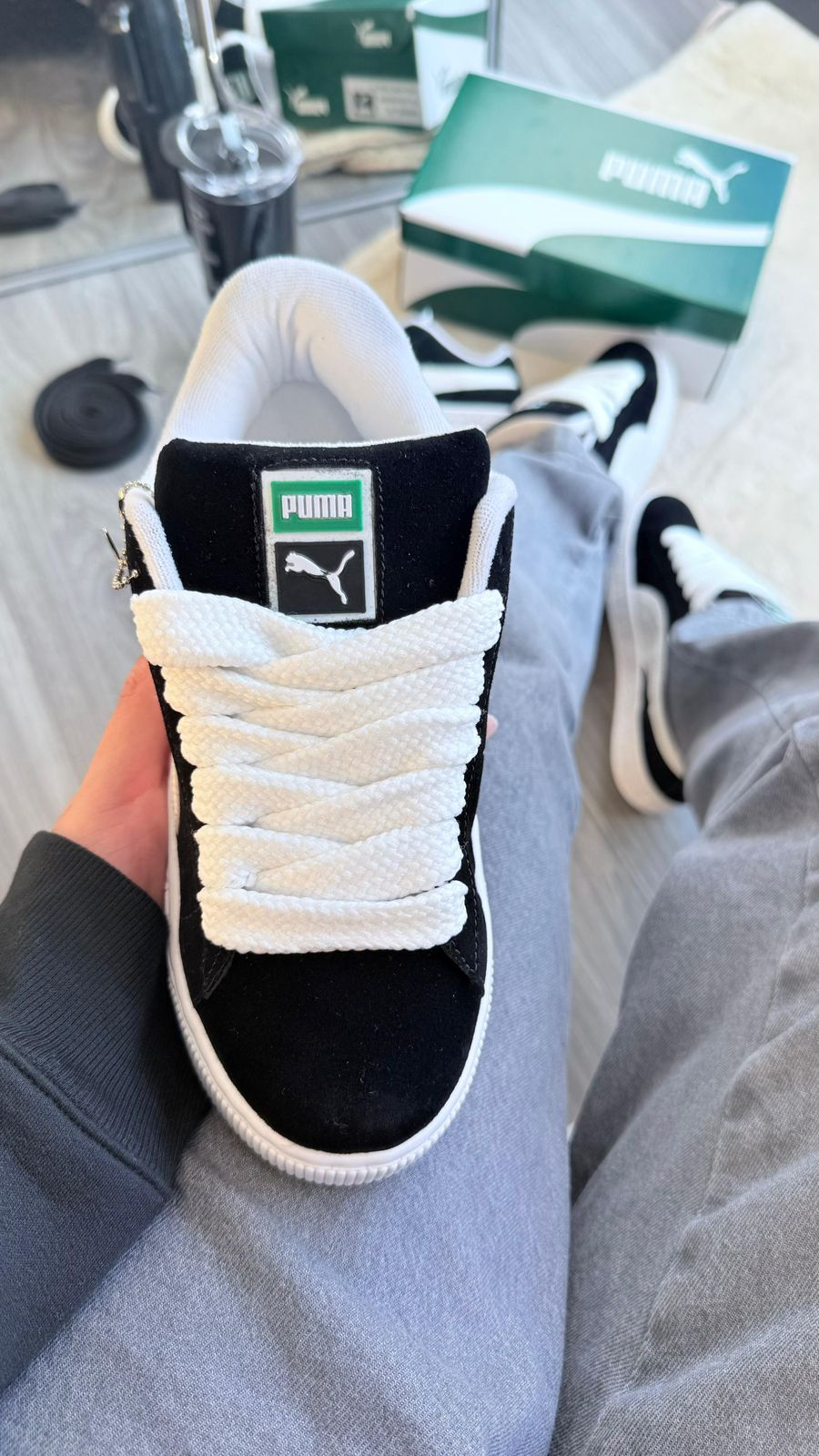 Puma Suede XL - Preto/Branco