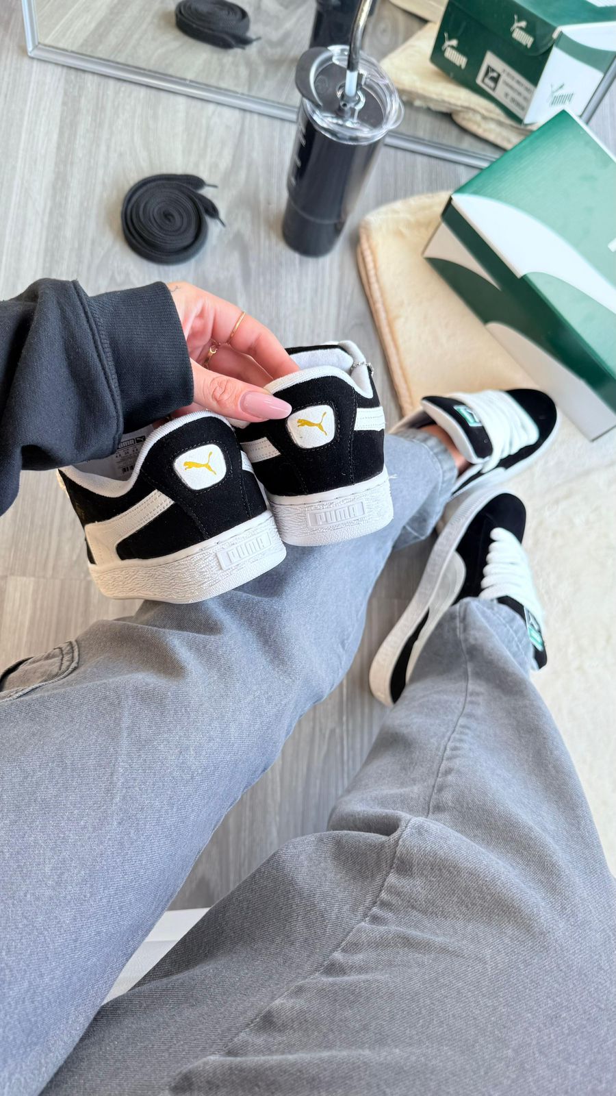 Puma Suede XL - Preto/Branco