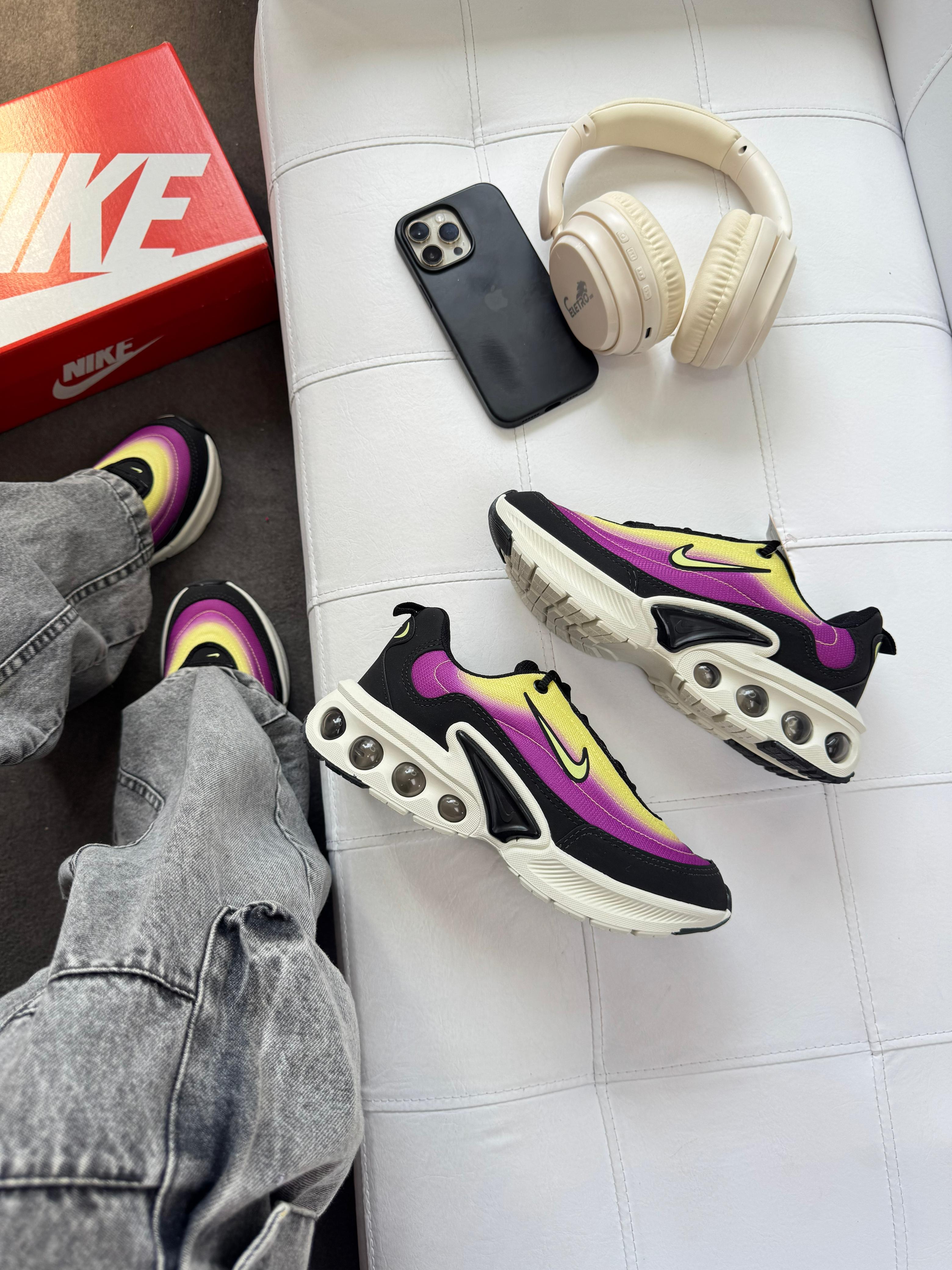 Nike Air Max DN - Preto/Uva/Limão