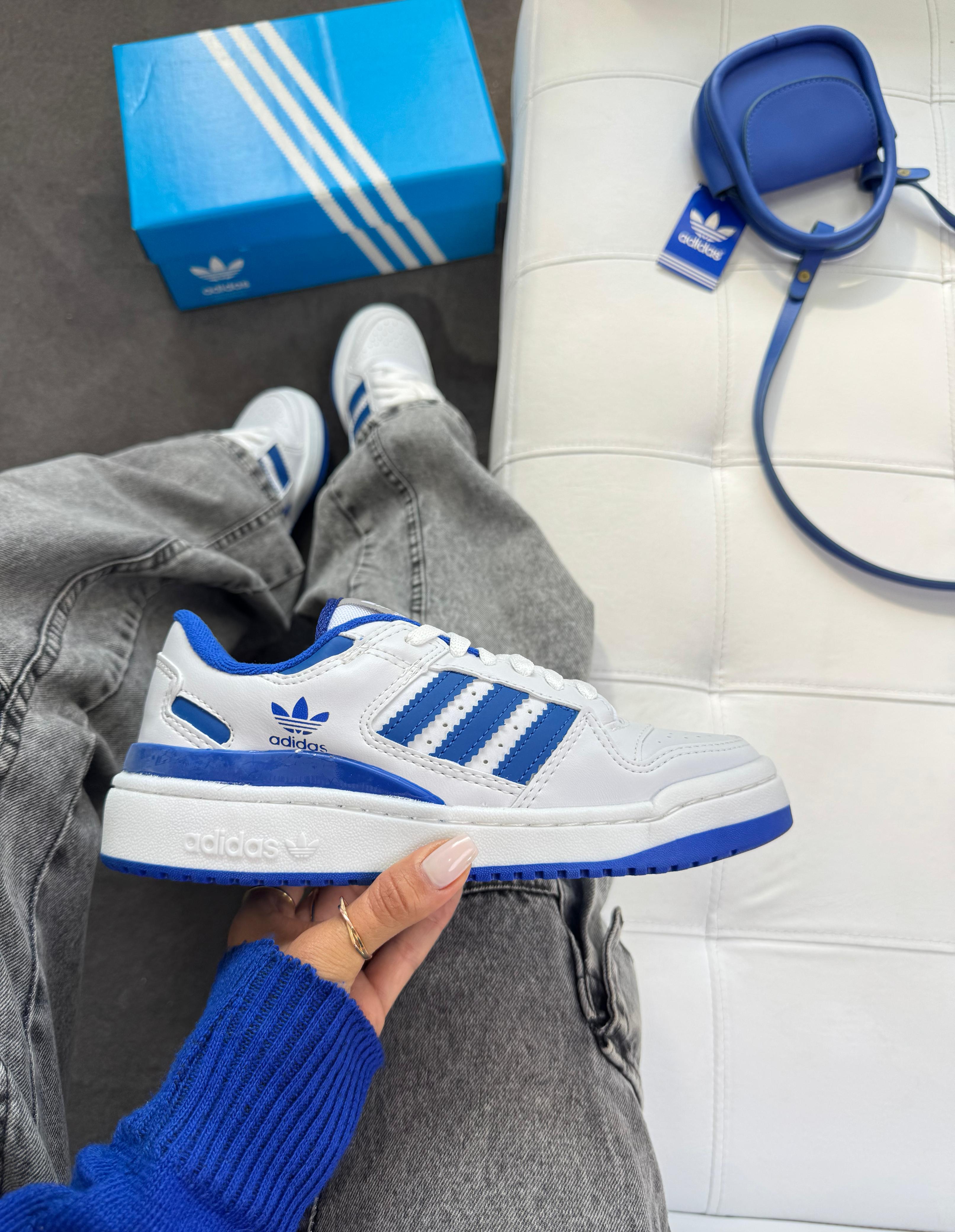Adidas Fórum Low - Branco/Royal