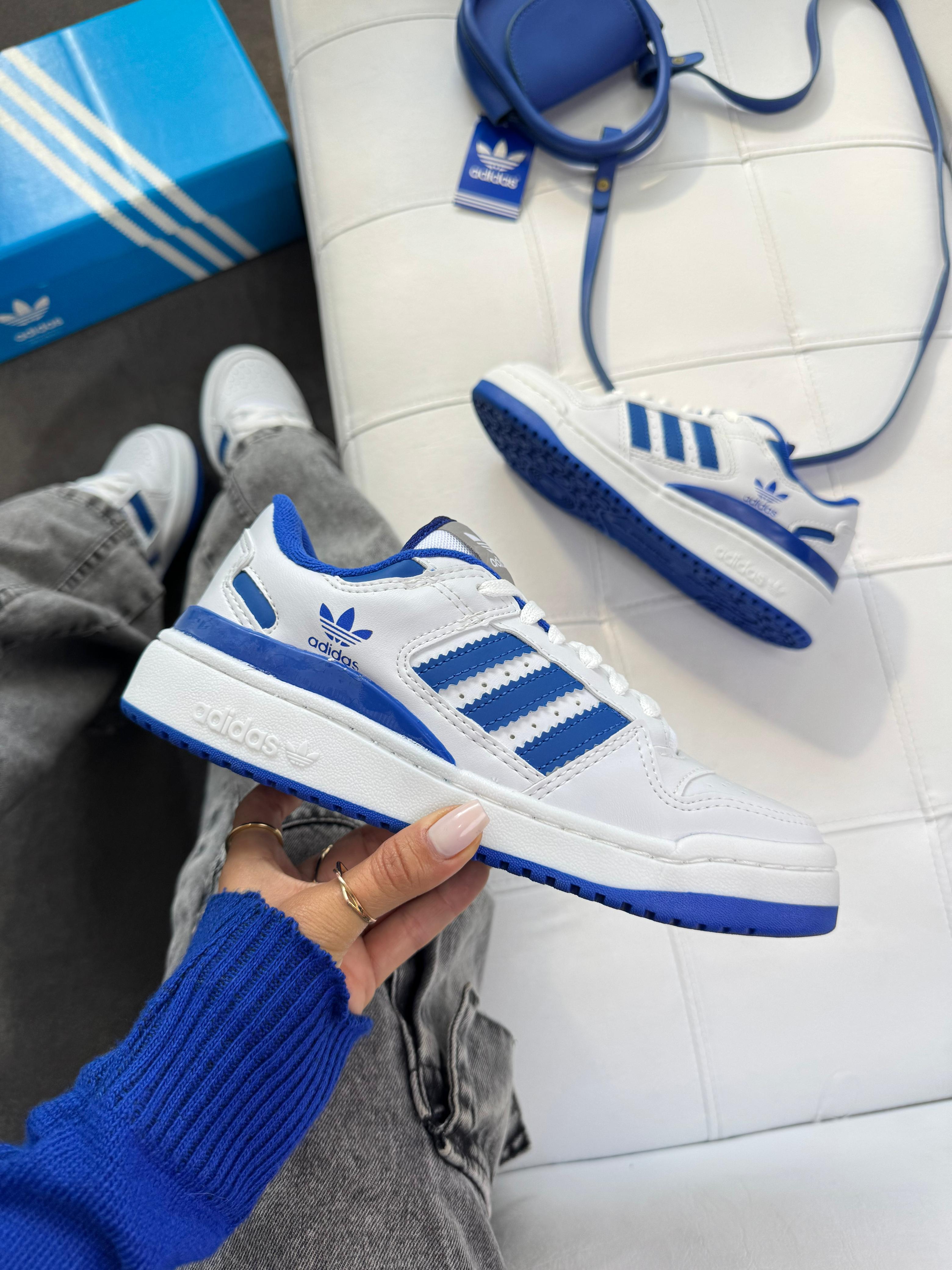 Adidas Fórum Low - Branco/Royal