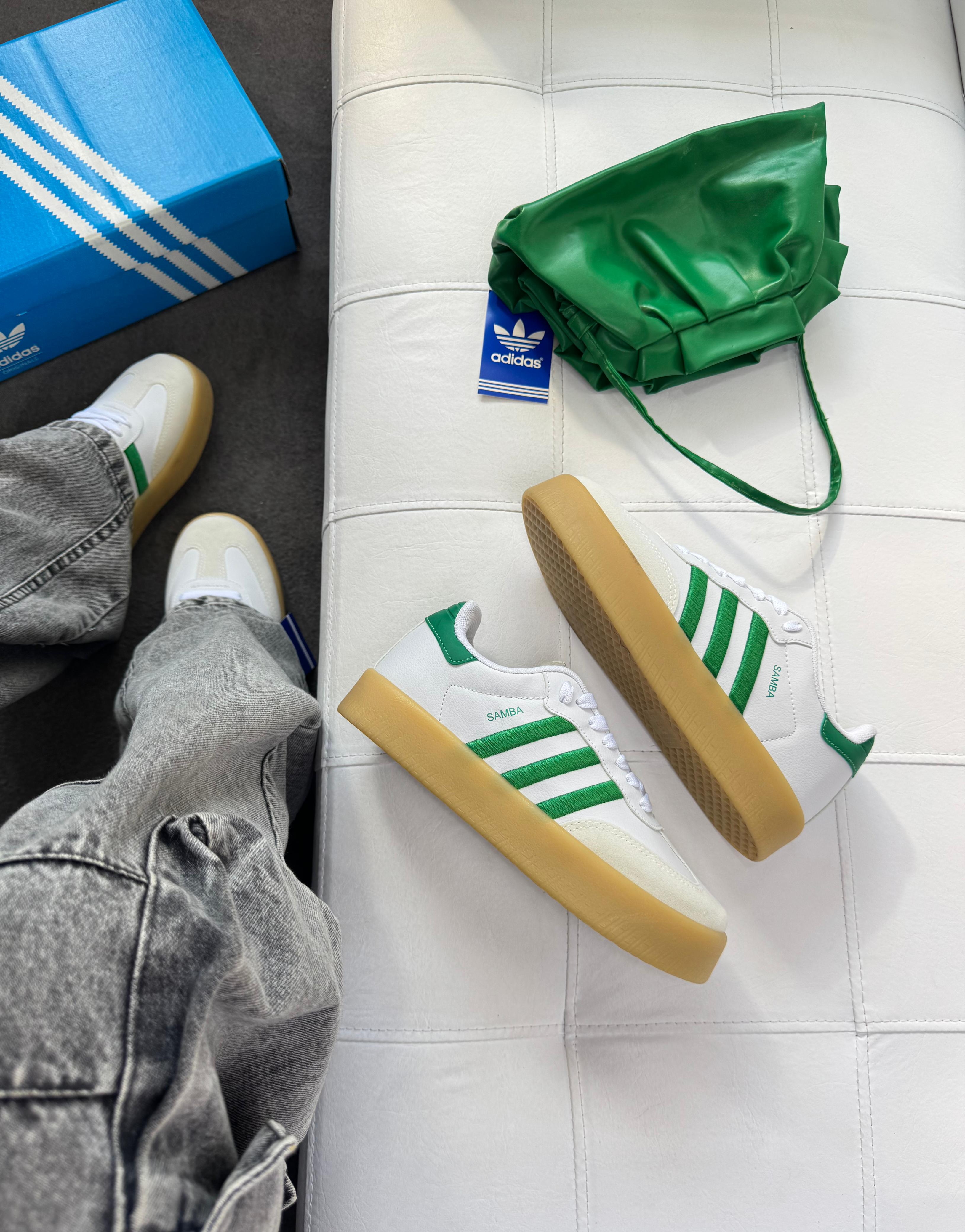 Adidas Sambae - Branco/Verde
