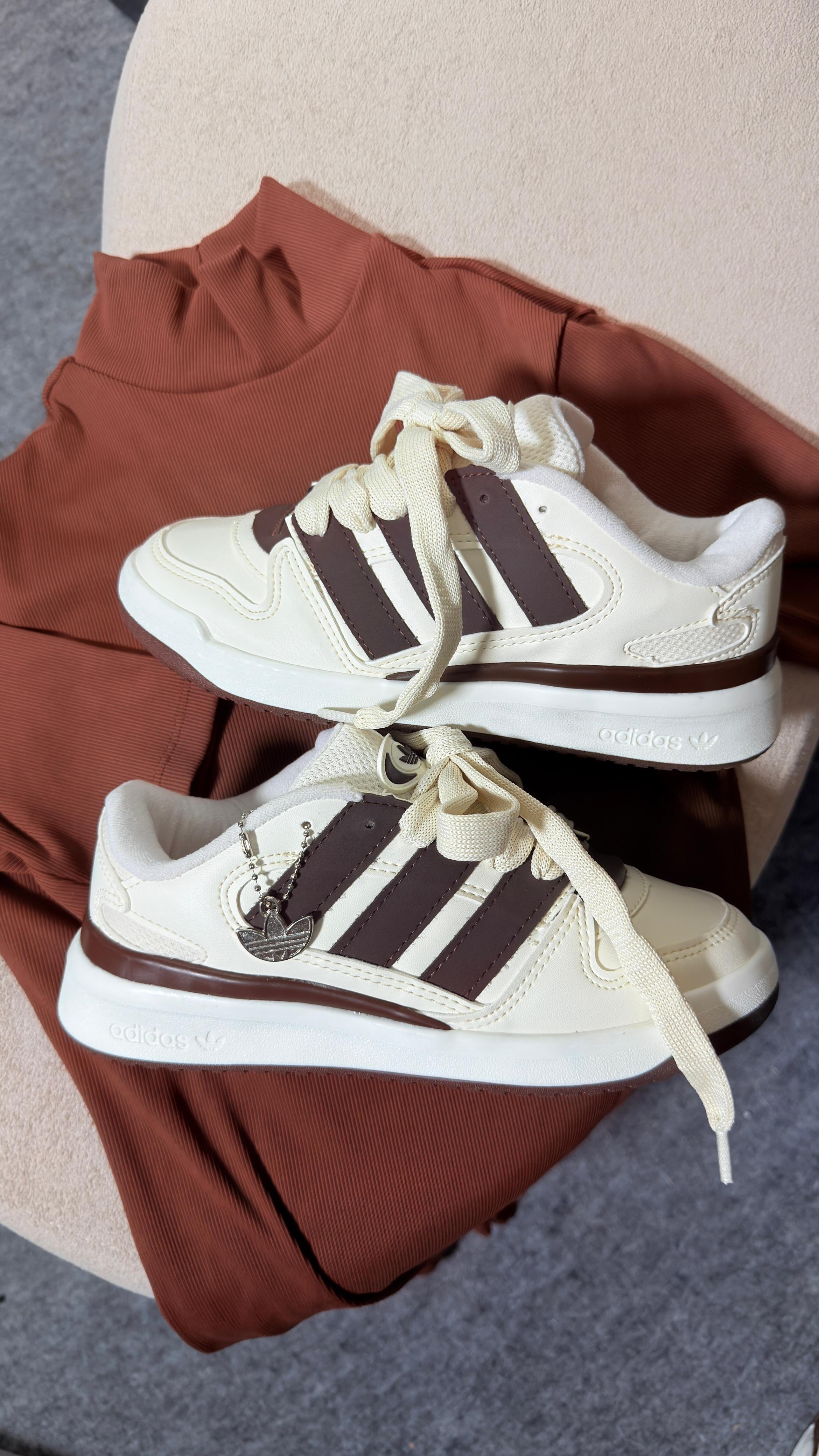 Adidas Fórum II - Off White/Café
