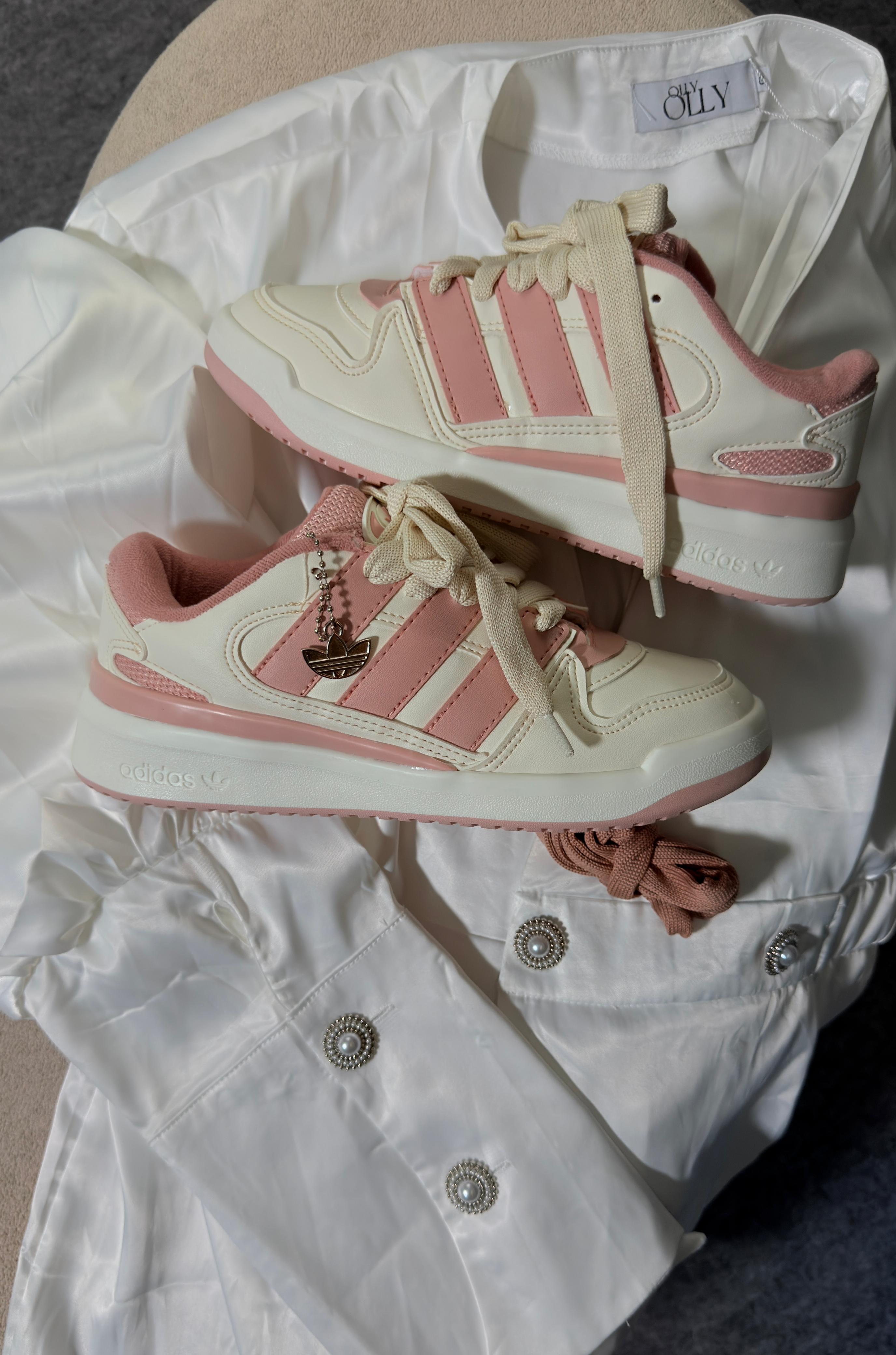 Adidas Fórum II - Off White/Rosê