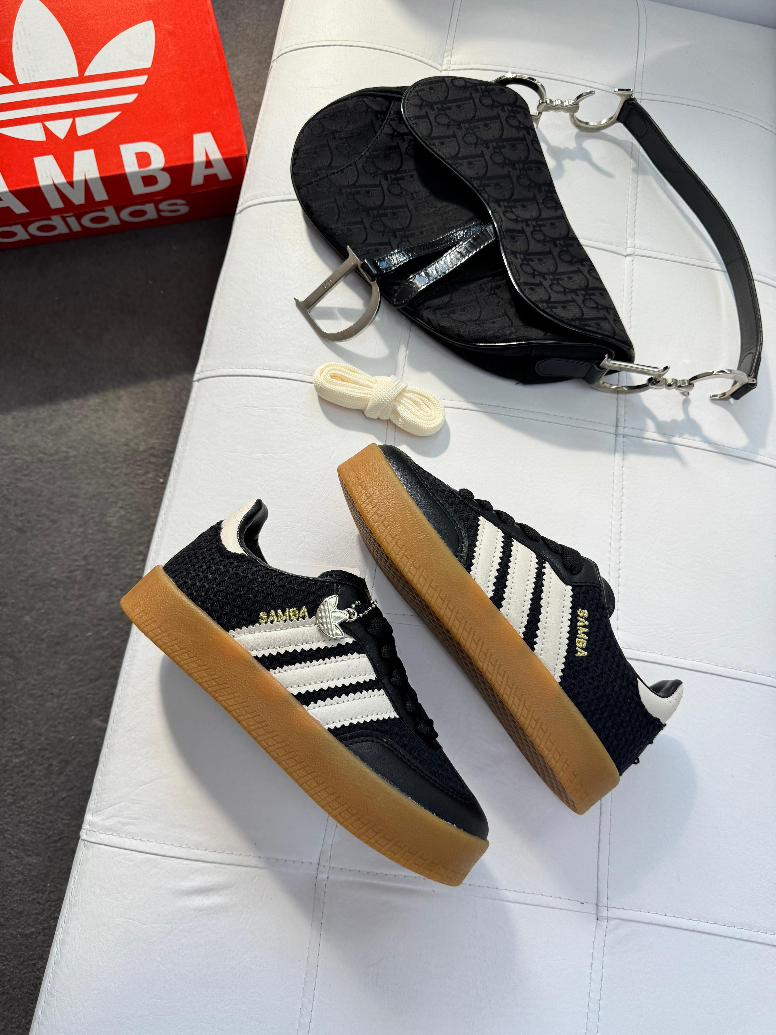 Adidas Sambae Tricô - Preto/Off White