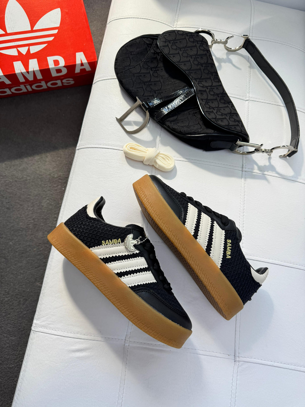 Adidas Sambae Tricô - Preto/Off White