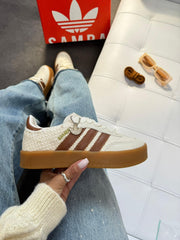 Adidas Sambae Tricô - Off White/Caramelo