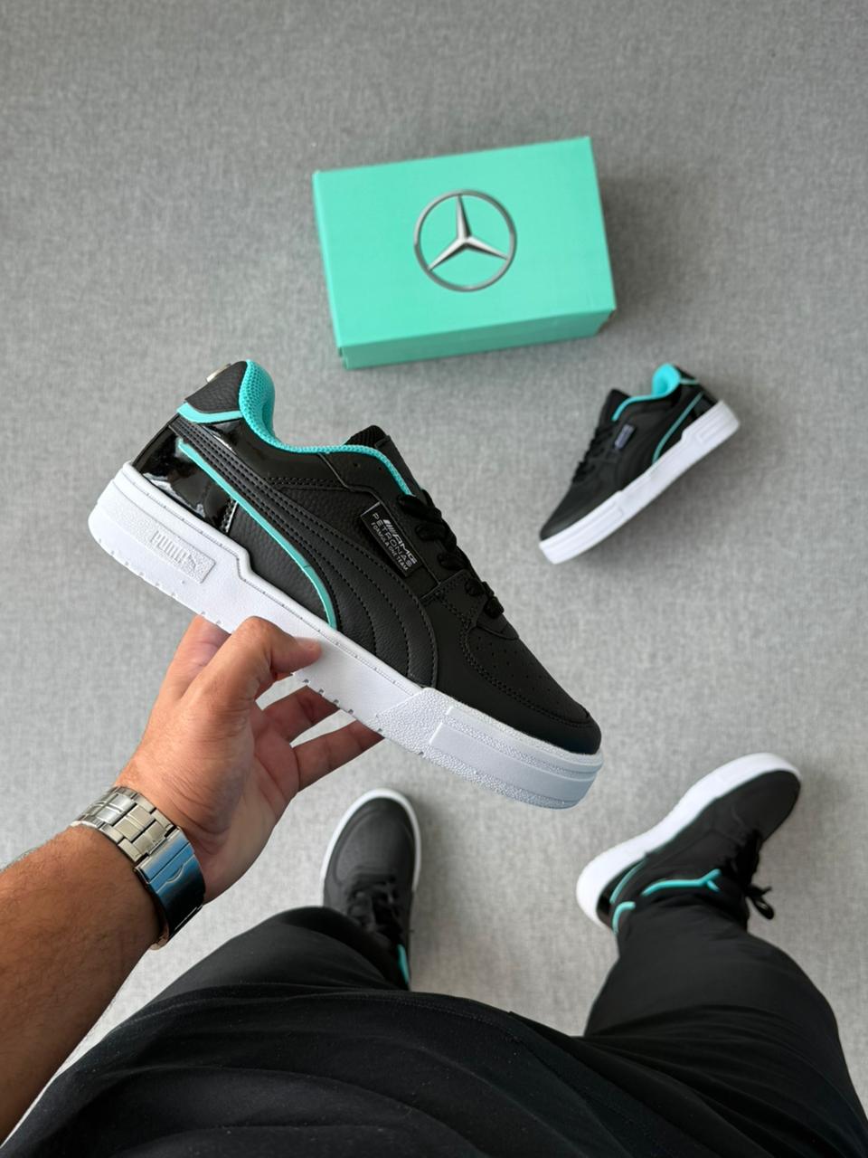 Puma Mercedes - Preto/Verde Água
