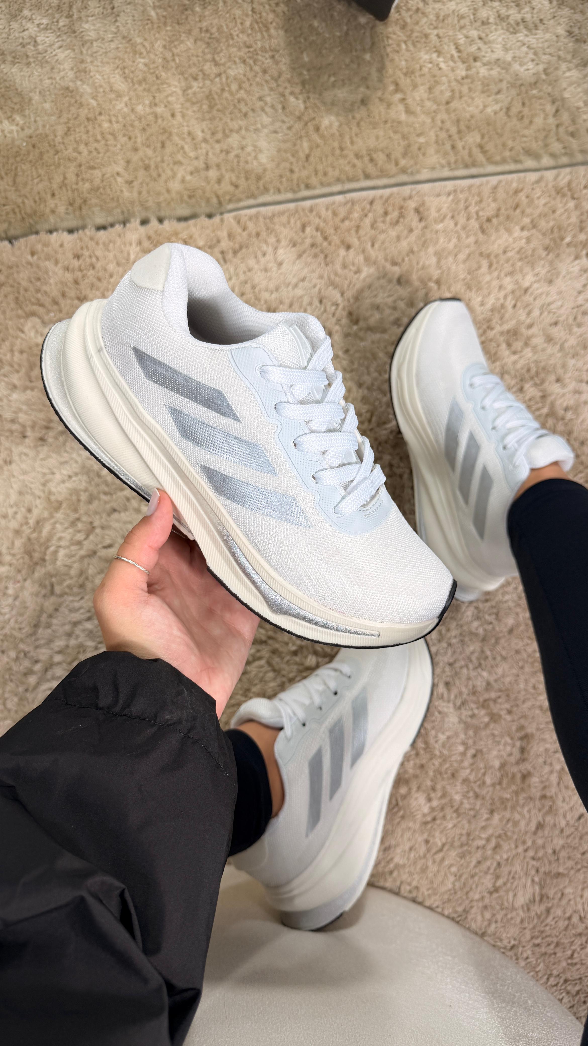 Adidas Supernova Rise Running - Branco/Prata