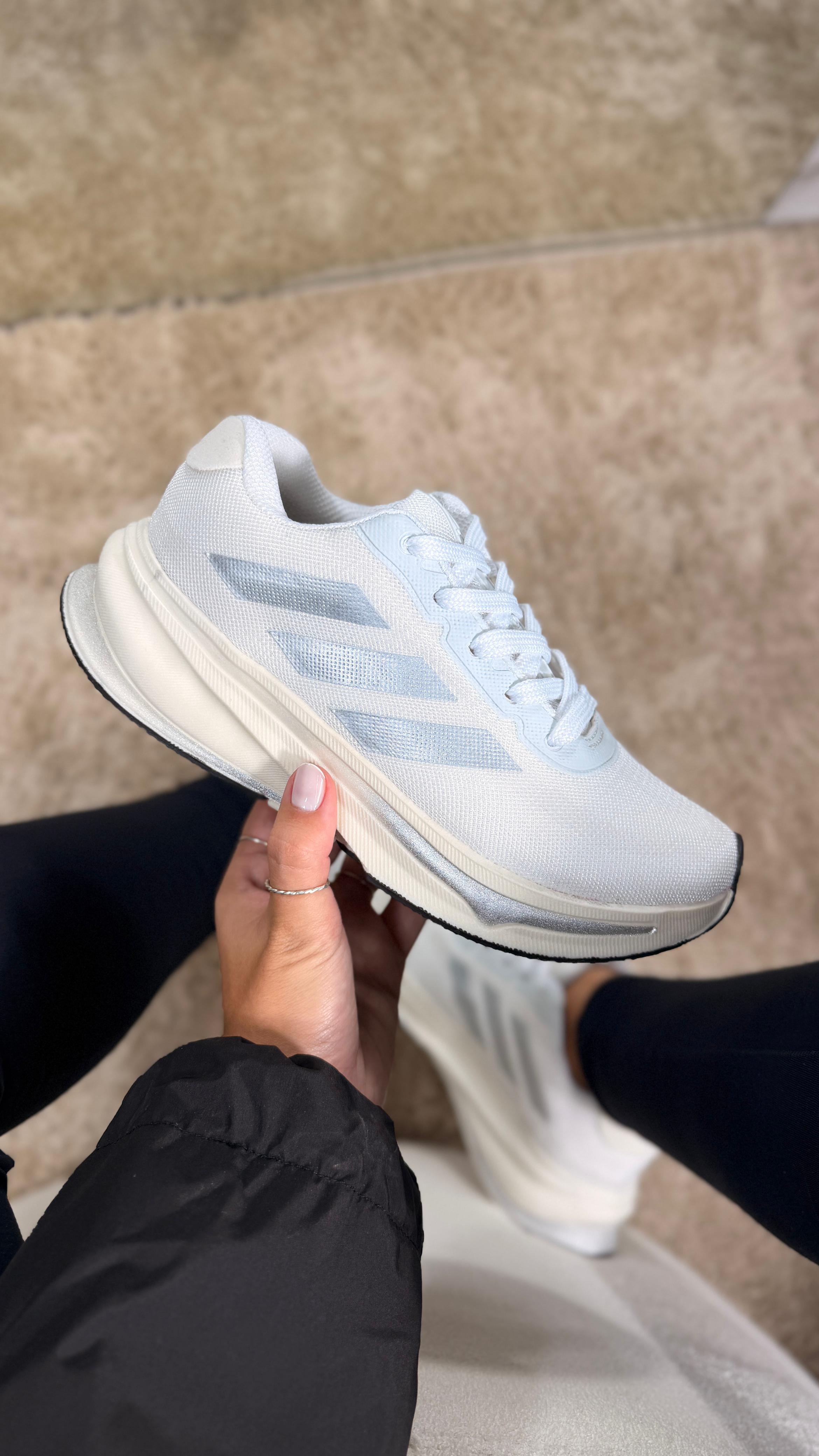 Adidas Supernova Rise Running - Branco/Prata