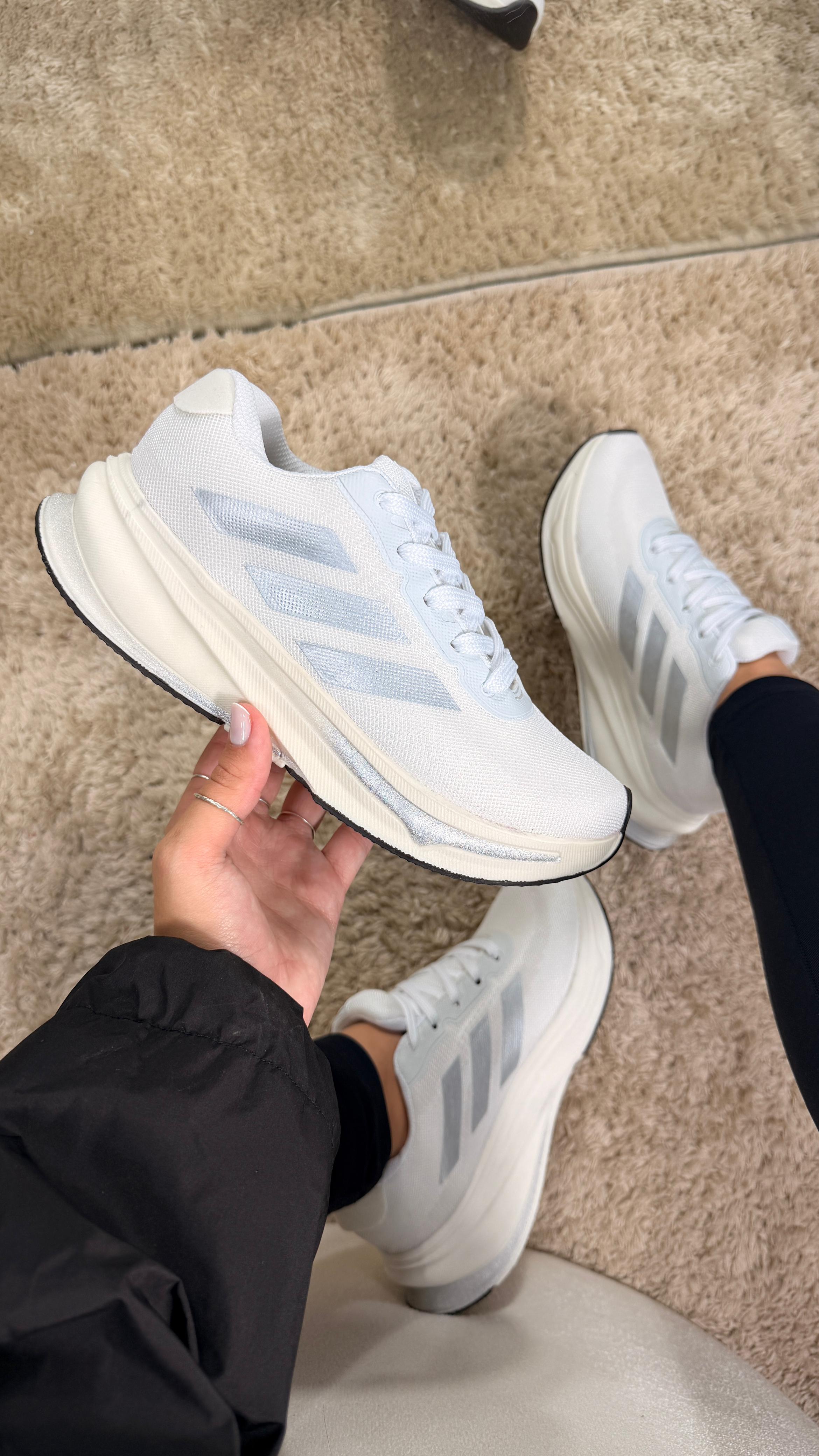 Adidas Supernova Rise Running - Branco/Prata