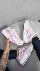 Adidas Supernova Rise Running - Off White/Rosa Metálico