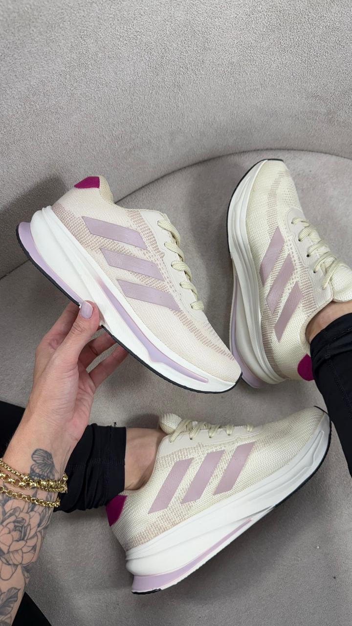 Adidas Supernova Rise Running - Off White/Lilás