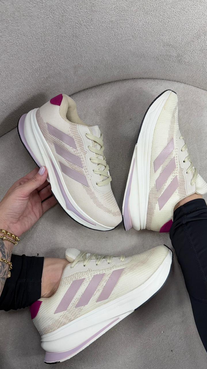 Adidas Supernova Rise Running - Off White/Lilás